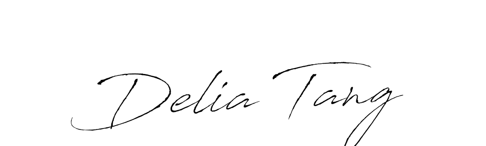 Antro_Vectra is a professional signature style that is perfect for those who want to add a touch of class to their signature. It is also a great choice for those who want to make their signature more unique. Get Delia Tang name to fancy signature for free. Delia Tang signature style 6 images and pictures png