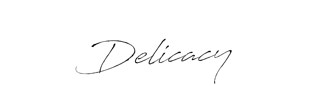 Design your own signature with our free online signature maker. With this signature software, you can create a handwritten (Antro_Vectra) signature for name Delicacy’. Delicacy’ signature style 6 images and pictures png