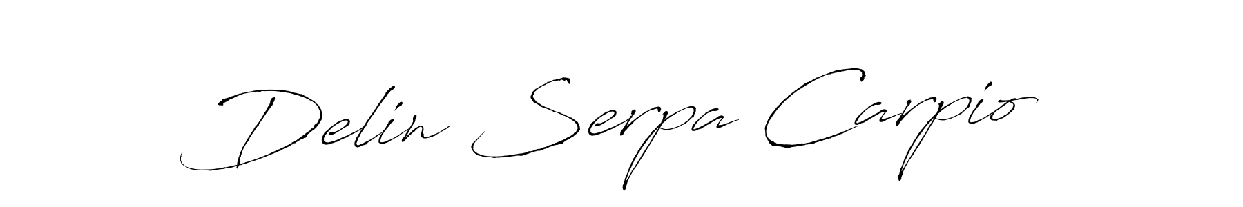 Design your own signature with our free online signature maker. With this signature software, you can create a handwritten (Antro_Vectra) signature for name Delin Serpa Carpio. Delin Serpa Carpio signature style 6 images and pictures png