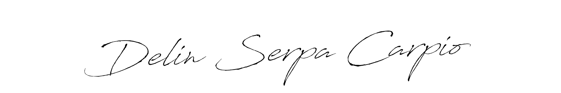 Design your own signature with our free online signature maker. With this signature software, you can create a handwritten (Antro_Vectra) signature for name Delin Serpa Carpio. Delin Serpa Carpio signature style 6 images and pictures png