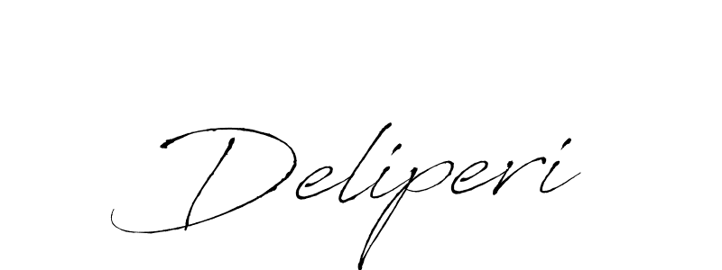 Design your own signature with our free online signature maker. With this signature software, you can create a handwritten (Antro_Vectra) signature for name Deliperi. Deliperi signature style 6 images and pictures png