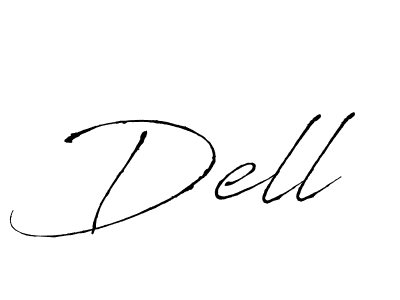 You should practise on your own different ways (Antro_Vectra) to write your name (Dell) in signature. don't let someone else do it for you. Dell signature style 6 images and pictures png