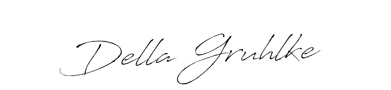 Also we have Della Gruhlke name is the best signature style. Create professional handwritten signature collection using Antro_Vectra autograph style. Della Gruhlke signature style 6 images and pictures png
