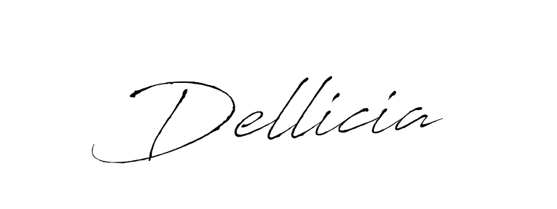 Make a beautiful signature design for name Dellicia. With this signature (Antro_Vectra) style, you can create a handwritten signature for free. Dellicia signature style 6 images and pictures png