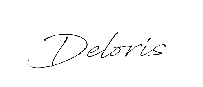 Make a beautiful signature design for name Deloris. With this signature (Antro_Vectra) style, you can create a handwritten signature for free. Deloris signature style 6 images and pictures png