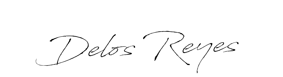 How to make Delos Reyes signature? Antro_Vectra is a professional autograph style. Create handwritten signature for Delos Reyes name. Delos Reyes signature style 6 images and pictures png