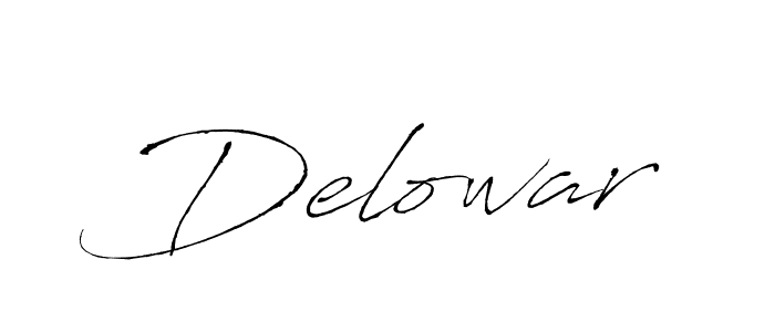 Create a beautiful signature design for name Delowar. With this signature (Antro_Vectra) fonts, you can make a handwritten signature for free. Delowar signature style 6 images and pictures png