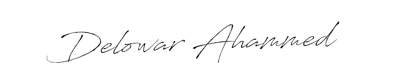 Make a beautiful signature design for name Delowar Ahammed. With this signature (Antro_Vectra) style, you can create a handwritten signature for free. Delowar Ahammed signature style 6 images and pictures png