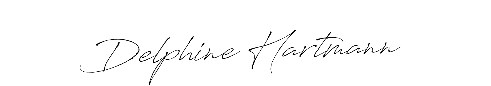 How to make Delphine Hartmann name signature. Use Antro_Vectra style for creating short signs online. This is the latest handwritten sign. Delphine Hartmann signature style 6 images and pictures png