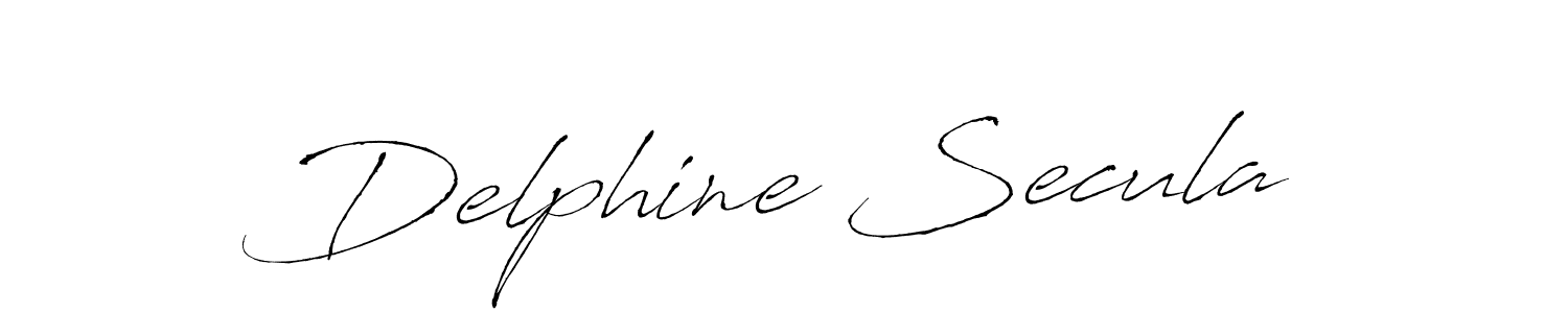 Make a beautiful signature design for name Delphine Secula. Use this online signature maker to create a handwritten signature for free. Delphine Secula signature style 6 images and pictures png