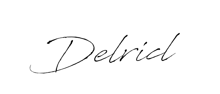 Create a beautiful signature design for name Delricl. With this signature (Antro_Vectra) fonts, you can make a handwritten signature for free. Delricl signature style 6 images and pictures png