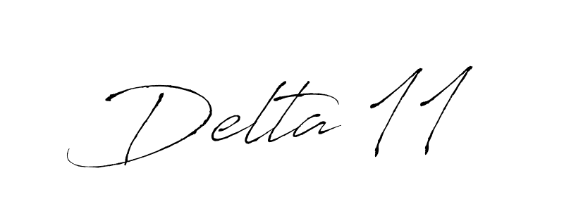 Create a beautiful signature design for name Delta 11. With this signature (Antro_Vectra) fonts, you can make a handwritten signature for free. Delta 11 signature style 6 images and pictures png