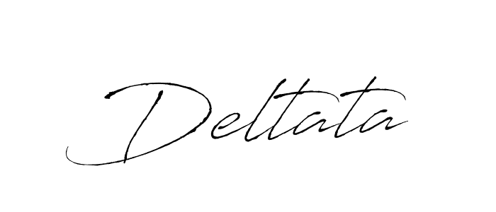 Make a beautiful signature design for name Deltata. With this signature (Antro_Vectra) style, you can create a handwritten signature for free. Deltata signature style 6 images and pictures png