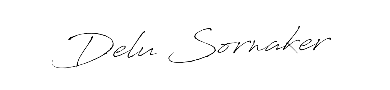 Make a beautiful signature design for name Delu Sornaker. Use this online signature maker to create a handwritten signature for free. Delu Sornaker signature style 6 images and pictures png