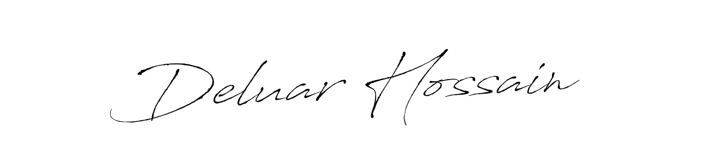 How to make Deluar Hossain name signature. Use Antro_Vectra style for creating short signs online. This is the latest handwritten sign. Deluar Hossain signature style 6 images and pictures png