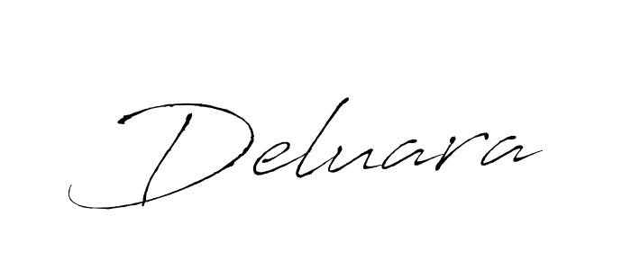 Deluara stylish signature style. Best Handwritten Sign (Antro_Vectra) for my name. Handwritten Signature Collection Ideas for my name Deluara. Deluara signature style 6 images and pictures png