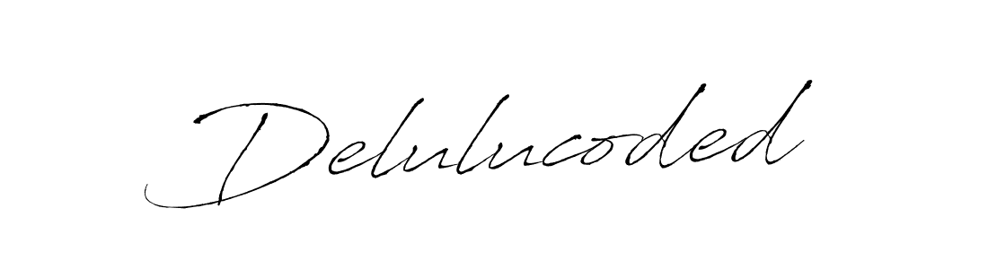 Make a short Delulucoded signature style. Manage your documents anywhere anytime using Antro_Vectra. Create and add eSignatures, submit forms, share and send files easily. Delulucoded signature style 6 images and pictures png