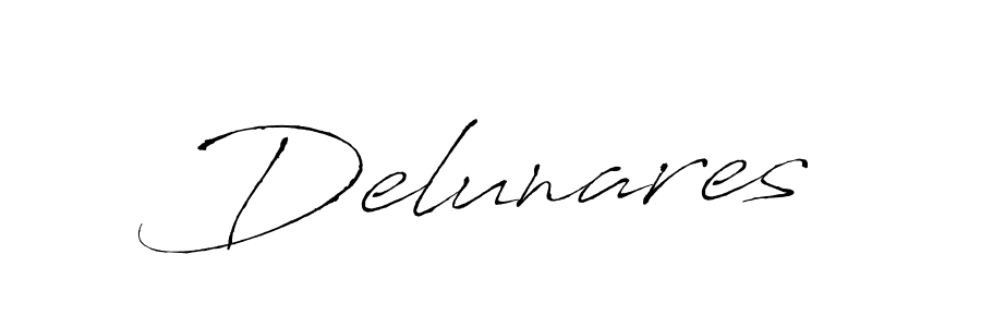 Make a beautiful signature design for name Delunares. With this signature (Antro_Vectra) style, you can create a handwritten signature for free. Delunares signature style 6 images and pictures png