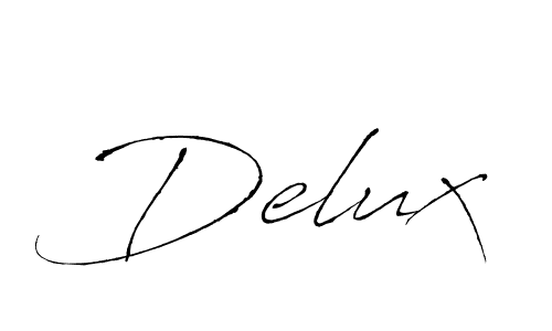 Make a short Delux signature style. Manage your documents anywhere anytime using Antro_Vectra. Create and add eSignatures, submit forms, share and send files easily. Delux signature style 6 images and pictures png