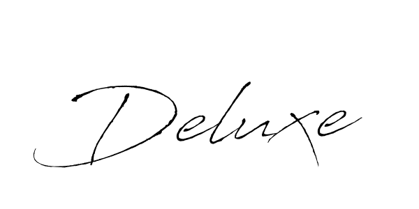 Use a signature maker to create a handwritten signature online. With this signature software, you can design (Antro_Vectra) your own signature for name Deluxe. Deluxe signature style 6 images and pictures png