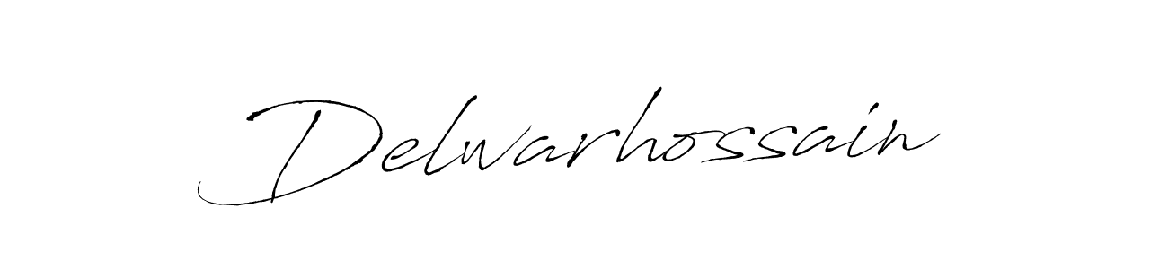 Make a beautiful signature design for name Delwarhossain. With this signature (Antro_Vectra) style, you can create a handwritten signature for free. Delwarhossain signature style 6 images and pictures png