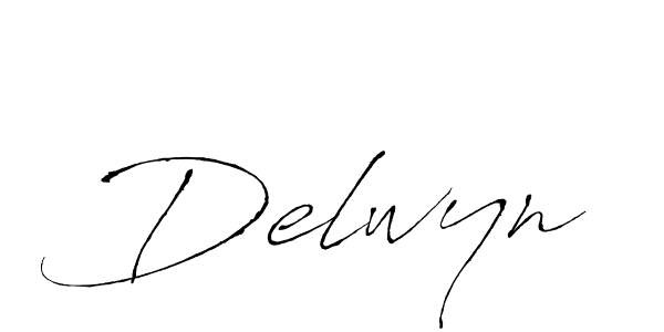 Use a signature maker to create a handwritten signature online. With this signature software, you can design (Antro_Vectra) your own signature for name Delwyn. Delwyn signature style 6 images and pictures png