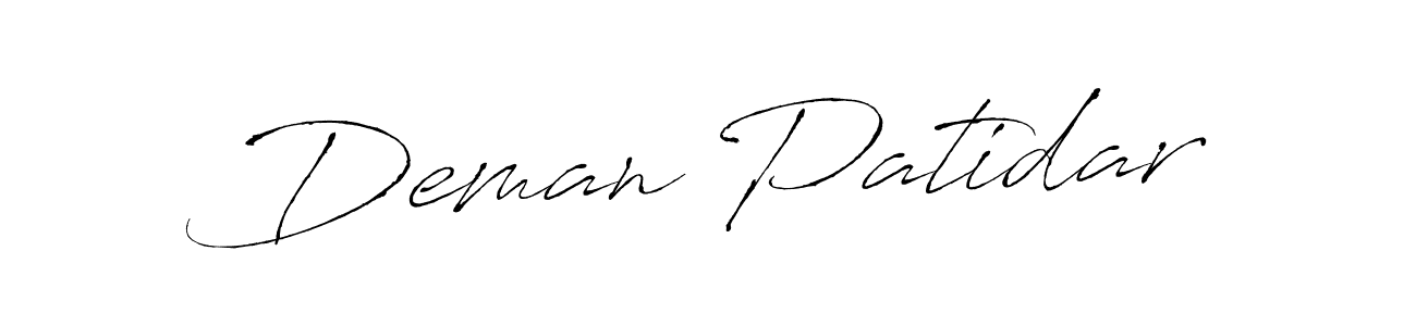 Once you've used our free online signature maker to create your best signature Antro_Vectra style, it's time to enjoy all of the benefits that Deman Patidar name signing documents. Deman Patidar signature style 6 images and pictures png