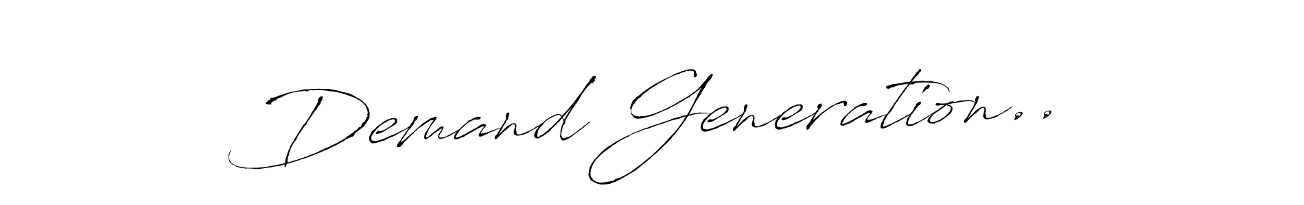 How to make Demand Generation.. name signature. Use Antro_Vectra style for creating short signs online. This is the latest handwritten sign. Demand Generation.. signature style 6 images and pictures png