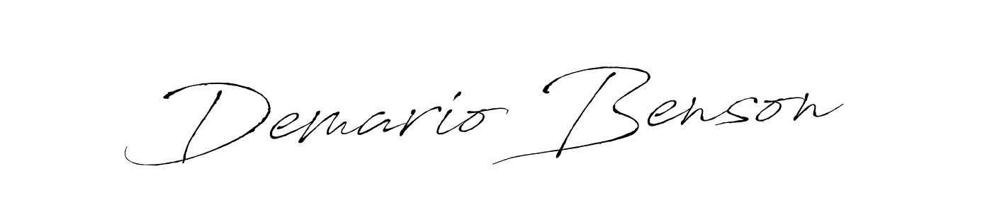 Make a beautiful signature design for name Demario Benson. With this signature (Antro_Vectra) style, you can create a handwritten signature for free. Demario Benson signature style 6 images and pictures png