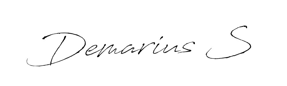 It looks lik you need a new signature style for name Demarius S. Design unique handwritten (Antro_Vectra) signature with our free signature maker in just a few clicks. Demarius S signature style 6 images and pictures png