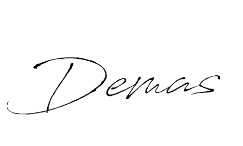 Make a beautiful signature design for name Demas. With this signature (Antro_Vectra) style, you can create a handwritten signature for free. Demas signature style 6 images and pictures png