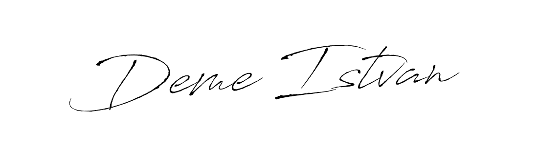You can use this online signature creator to create a handwritten signature for the name Deme Istvan. This is the best online autograph maker. Deme Istvan signature style 6 images and pictures png