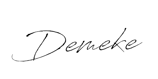 The best way (Antro_Vectra) to make a short signature is to pick only two or three words in your name. The name Demeke include a total of six letters. For converting this name. Demeke signature style 6 images and pictures png