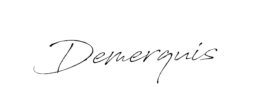 Create a beautiful signature design for name Demerquis. With this signature (Antro_Vectra) fonts, you can make a handwritten signature for free. Demerquis signature style 6 images and pictures png