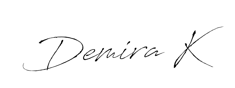 Antro_Vectra is a professional signature style that is perfect for those who want to add a touch of class to their signature. It is also a great choice for those who want to make their signature more unique. Get Demira K name to fancy signature for free. Demira K signature style 6 images and pictures png