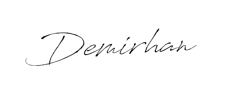 Demirhan stylish signature style. Best Handwritten Sign (Antro_Vectra) for my name. Handwritten Signature Collection Ideas for my name Demirhan. Demirhan signature style 6 images and pictures png