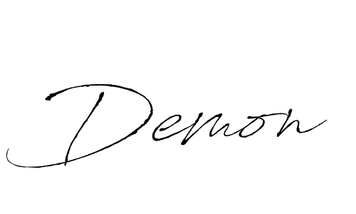 Make a beautiful signature design for name Demon. With this signature (Antro_Vectra) style, you can create a handwritten signature for free. Demon signature style 6 images and pictures png