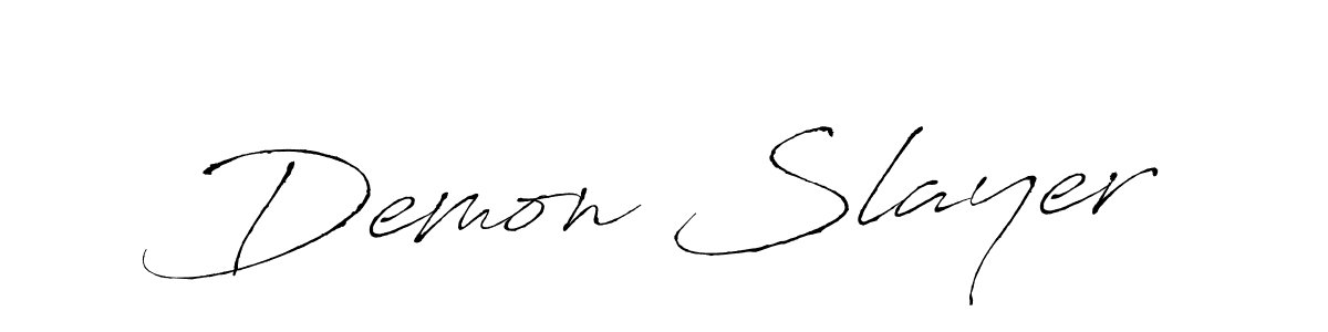 How to make Demon Slayer signature? Antro_Vectra is a professional autograph style. Create handwritten signature for Demon Slayer name. Demon Slayer signature style 6 images and pictures png