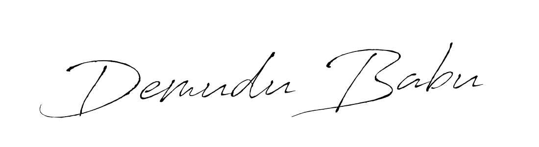 Design your own signature with our free online signature maker. With this signature software, you can create a handwritten (Antro_Vectra) signature for name Demudu Babu. Demudu Babu signature style 6 images and pictures png