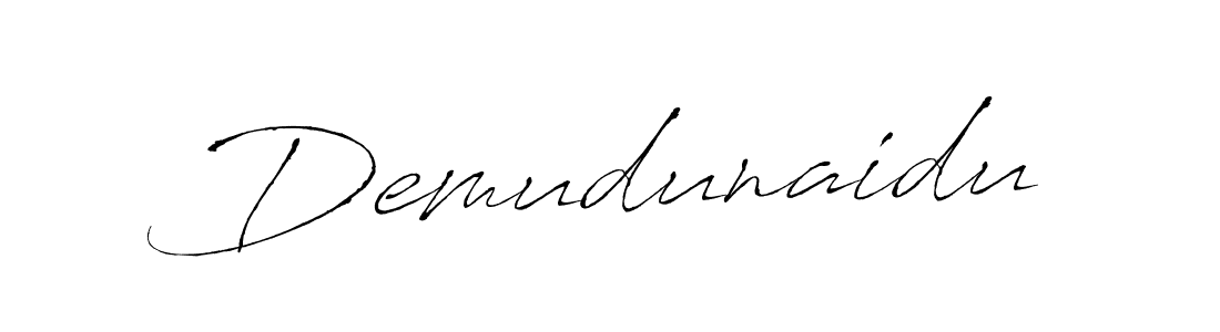 How to make Demudunaidu signature? Antro_Vectra is a professional autograph style. Create handwritten signature for Demudunaidu name. Demudunaidu signature style 6 images and pictures png