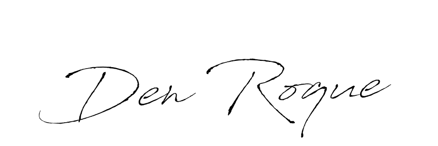 Create a beautiful signature design for name Den Roque. With this signature (Antro_Vectra) fonts, you can make a handwritten signature for free. Den Roque signature style 6 images and pictures png