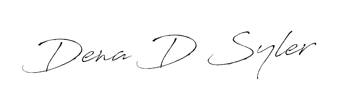 Similarly Antro_Vectra is the best handwritten signature design. Signature creator online .You can use it as an online autograph creator for name Dena D Syler. Dena D Syler signature style 6 images and pictures png