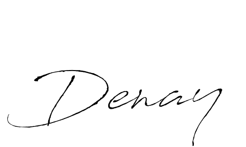 Use a signature maker to create a handwritten signature online. With this signature software, you can design (Antro_Vectra) your own signature for name Denay. Denay signature style 6 images and pictures png