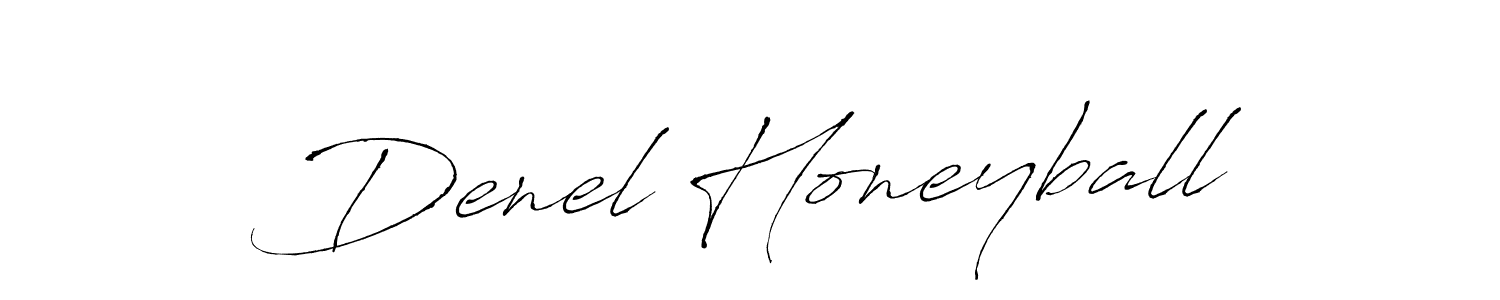 Denel Honeyball stylish signature style. Best Handwritten Sign (Antro_Vectra) for my name. Handwritten Signature Collection Ideas for my name Denel Honeyball. Denel Honeyball signature style 6 images and pictures png