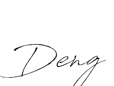 Deng stylish signature style. Best Handwritten Sign (Antro_Vectra) for my name. Handwritten Signature Collection Ideas for my name Deng. Deng signature style 6 images and pictures png