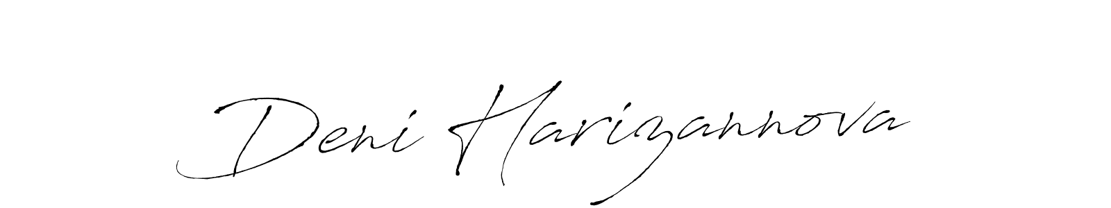 Also we have Deni Harizannova name is the best signature style. Create professional handwritten signature collection using Antro_Vectra autograph style. Deni Harizannova signature style 6 images and pictures png