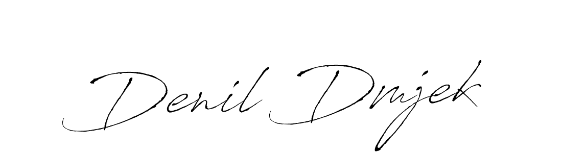 You can use this online signature creator to create a handwritten signature for the name Denil Dmjek. This is the best online autograph maker. Denil Dmjek signature style 6 images and pictures png