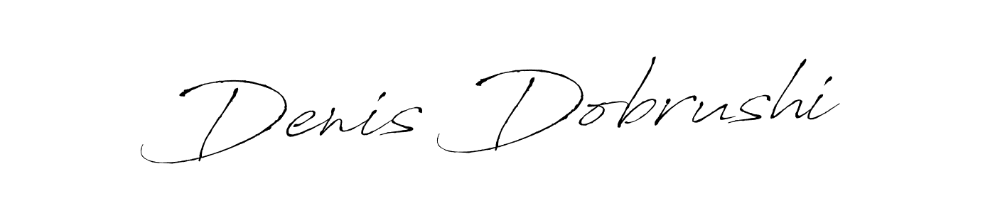 Make a beautiful signature design for name Denis Dobrushi. With this signature (Antro_Vectra) style, you can create a handwritten signature for free. Denis Dobrushi signature style 6 images and pictures png