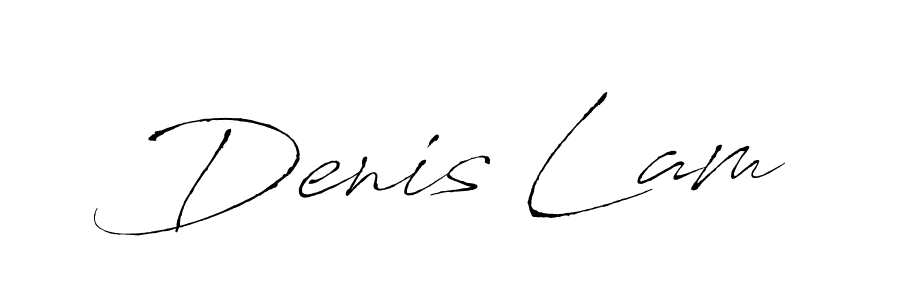 How to make Denis Lam name signature. Use Antro_Vectra style for creating short signs online. This is the latest handwritten sign. Denis Lam signature style 6 images and pictures png