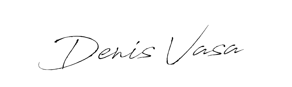 How to make Denis Vasa name signature. Use Antro_Vectra style for creating short signs online. This is the latest handwritten sign. Denis Vasa signature style 6 images and pictures png